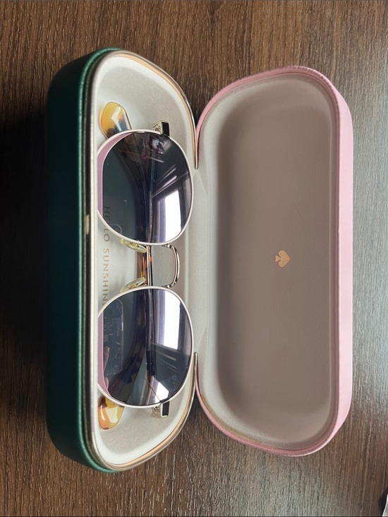 Adelais Kate Spade Tortoiseshell-Arm Sunglasses with Pink Rim and Gold Accents main image 10